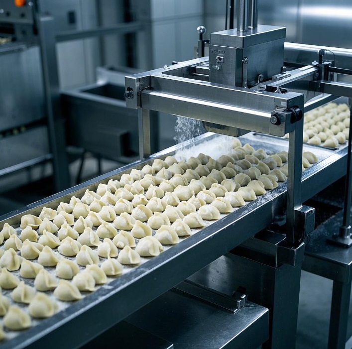 Frozen dumpling production line setup