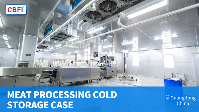 Solutions intégrées de chaîne du froid CBFI pour la transformation de la viande et de la volaille