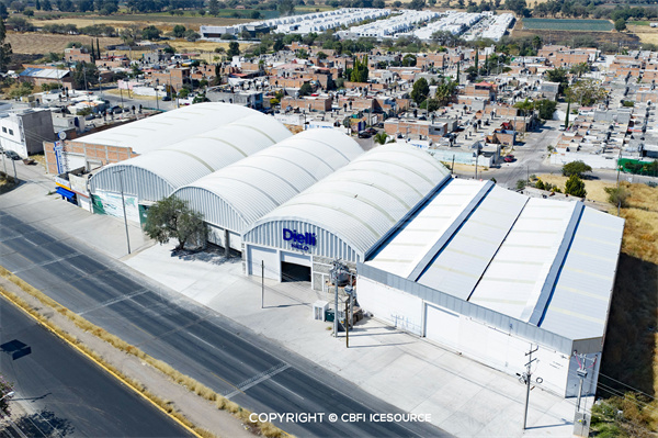 L’usine de glace alimentaire CBFI de 30 tonnes mise en service avec succès à Aguascalientes, au Mexique
