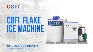 【EN】 CBFI BF25000 | Machine à glace en flocons de 25 TPD | Tests avant expédition en usine